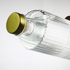 750ml 700ml 500ml özel boş cam şişe tıpa ile cin votka viski için vidalı kapak mantar Tequila likör alkol ruhları - Product Image 3