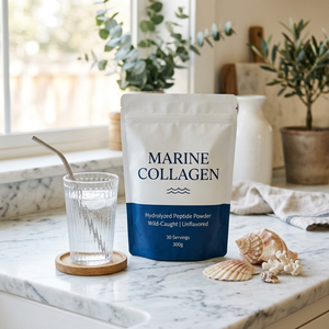 Polvere di Peptidi di Collagene Marino Puro <span class=keywords><strong>da</strong></span> <span class=keywords><strong>Pesce</strong></span> Selvaggio, Integratore di Collagene Senza Aromi 300g - Product Image 4