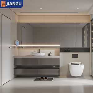 <span class=keywords><strong>Meuble</strong></span> <span class=keywords><strong>de</strong></span> <span class=keywords><strong>salle</strong></span> <span class=keywords><strong>de</strong></span> <span class=keywords><strong>bain</strong></span> moderne et <span class=keywords><strong>simple</strong></span> <span class=keywords><strong>de</strong></span> luxe léger, tout-en-un, en bois massif, avec lavabo et table à laver - Product Image 4