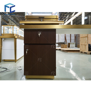 Tùy chỉnh gỗ đồ trang sức cửa hàng quầy với lưu trữ ngăn kéo và có thể khóa Countertop Showcase tiếp nhận bàn cho cửa hàng bán lẻ - Product Image 5