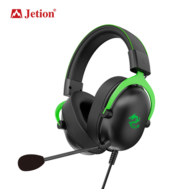 Jetion Gaming Headset Lingtong USB7.1 with Microphone Speaker and Mic Over-Ear Design Single Color Lighting Model PJT-DEP2498
