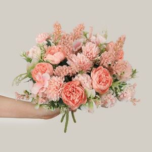 7 Head Rose <b>Artificial</b> Flowers Wholesale High Quality Environmental Friendly Four Seasons Bridal <b>Bouquet</b> Mother's Day Christmas - Product Image 2