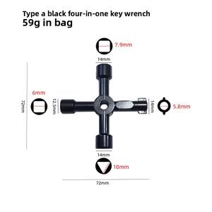 <span class=keywords><strong>Clé</strong></span> triangulaire multifonctionnelle pour armoire électrique, ascenseur, <span class=keywords><strong>compteur</strong></span> d'eau, vanne pour <span class=keywords><strong>compteur</strong></span> de <span class=keywords><strong>gaz</strong></span> et d'électricité - Product Image 2
