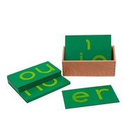 En gros personnalisé maternelle en bois montessori matériel arabe alphabet mobile lettres l'apprentissage des langues
