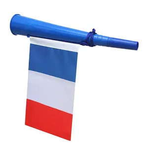 Werbe spielzeug Flagge Frankreich Vuvuzela Fußball Kunststoff Couleur Orange Blanc Vert Jubel hörner Vouvouzela