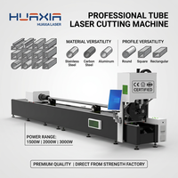 Machine de découpe laser à fibre tube HUAXIA 3000W 2000W CNC automatique haute précision pour tubes carrés et ronds en acier inoxydable et aluminium
