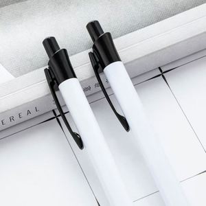 Blank 1.0mm Ballpoint <b>Pen</b> with Metal Click Aluminum Rod Heat Transfer Sublimation Coating for Back-to-School Office Use - Product Image 1