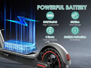 Scooter Eléctrico de 10 Pulgadas, 500W, <span class=keywords><strong>Plegable</strong></span>, 36v6Ah, Scooter para Adultos, Autonomía de 50-60 km - Product Image 4