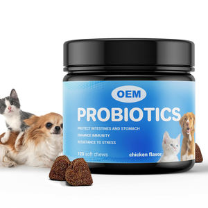 Gut Health Diarrhée Gaz & <span class=keywords><strong>Constipation</strong></span> Soulagement Levure Balance Probiotiques Mâche pour Chiens Enzymes Digestives Prébiotiques Soutien - Product Image 1