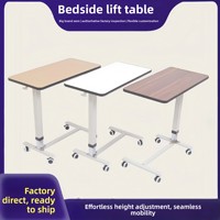 Table de repas multifonctionnelle pour personnes âgées, plateau de repas mobile pour patients, table de réadaptation médicale réglable à côté du lit, table d'accompagnement infirmier