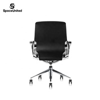 Chaise de bureau à dossier bas de style industriel SpaceUnited, chaise de visiteur ergonomique moderne pour bureau