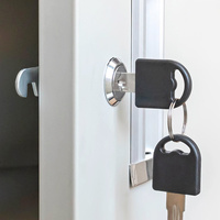 Vente chaude 16mm Keyd Identique Noir Couleur Ascenseur Clé Commutateur Serrure Haute Sécurité En Alliage De Zinc Métal Mail Cam Serrure Cylindres De Serrure