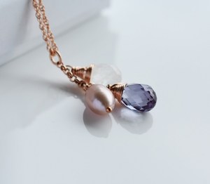 Collar con colgante <span class=keywords><strong>de</strong></span> <span class=keywords><strong>Alejandrita</strong></span> y <span class=keywords><strong>Perla</strong></span> <span class=keywords><strong>de</strong></span> <span class=keywords><strong>piedra</strong></span> lunar, collar <span class=keywords><strong>de</strong></span> <span class=keywords><strong>piedra</strong></span> natal <span class=keywords><strong>de</strong></span> junio para mujer, joyería <span class=keywords><strong>de</strong></span> cristal - Product Image 4
