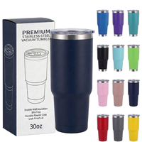 Vente en gros usine de gobelets isothermes promotionnels en acier inoxydable à double paroi avec paille, pour voyage, camping et voiture, 20oz 30oz