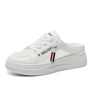 2026 Wholesale Women's Summer Loafers <b>Half</b> <b>Slip</b>-On Mesh Breathable Board Shoes Thick Sole Versatile Walking Spring - Product Image 2