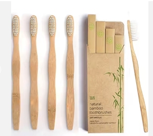 2024 Cepillo de dientes de bambú para niños con cerdas suaves sin BPA Embalaje biodegradable reciclado ecológico - Product Image 4