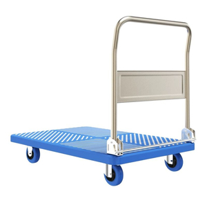 Platform Hand <b>Trolley</b> Truck Sack Cart Flat Folding 400KG One Hand Folding Truck Cart with Mute Wheels - Product Image 2