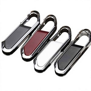 Memoria USB con Mosquetón, Estuche de Cuero y Llavero, 8GB/16GB/32GB, Logotipo Personalizado, Grabado, Regalo, USB 2.0 - Product Image 1