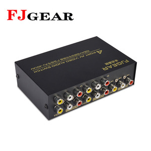 FJGEAR tv adopteur <span class=keywords><strong>AV</strong></span> RCA commutateur 4 ports pour TV PS2 PS3 rac commutateur ps2tv <span class=keywords><strong>av</strong></span> - Product Image 4