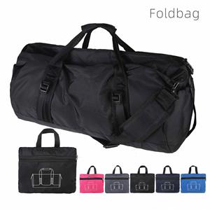 Bolsa de Viaje Plegable Impermeable de Poliéster para Exteriores 2025 al por Mayor de Fábrica, Equipaje de Fitness para Pasar la Noche con Cremallera y Logotipo Impreso - Product Image 5
