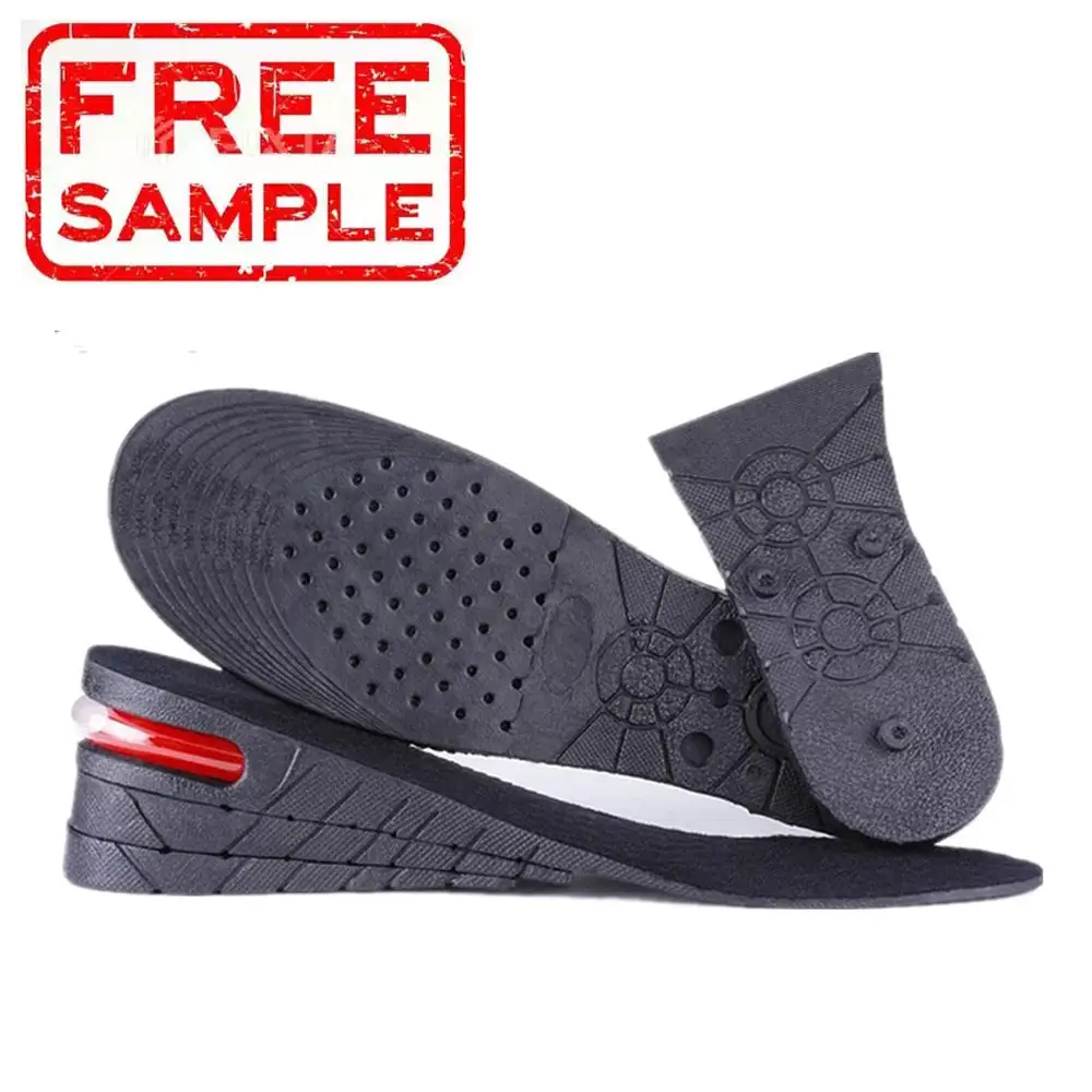 FREE SAMPLE 4-Layer Air Cushion Taller Heel Insert Foot Sports Insoles Shoe Insole Height Increasing Insoles For Men And Women