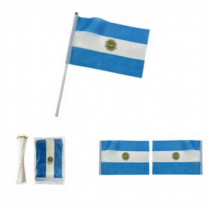 Banderas de Mano Personalizables para Eventos Deportivos, Mástiles de Bandera Nacional de Poliéster 100% <span class=keywords><strong>con</strong></span> Manivela y Accesorios para Animar - Product Image 4
