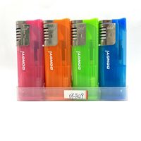 Briquet LED rechargeable coupe-vent en plastique avec design de dessin animé personnalisé pour fumer des cigarettes