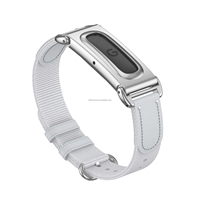 Eksklusif OEM Google Fitbit Air Tali Jam Tangan Elastis Nilon Anyaman 22mm Desain Gesper Snap Loop Mewah dengan Bumper Metalik Elastis