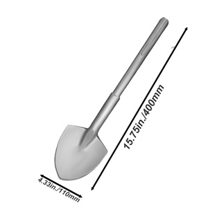 4.33in X 15.75in SDS-MAX 강철 조각 끌 V 모양 40Cr 핸들 스페이드 해머 일반 원예 조경 굴착 - Product Image 2