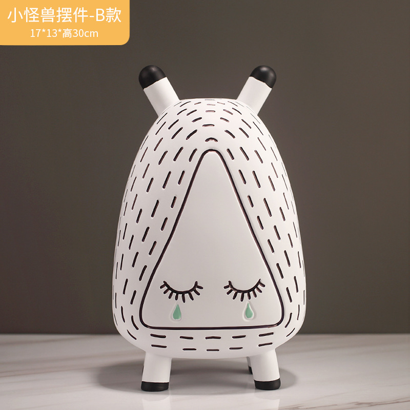 Cartoon crying girl figurine