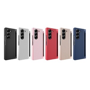 เคสโทรศัพท์ Huanmin Factory สำหรับ Samsung ZFold ลด 40% หน้าจอพับได้ ดีไซน์เรขาคณิตใหม่ พร้อมช่องใส่ปากกาแม่เหล็ก น้ำหนักเบา - Product Image 5