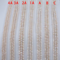 Perles de culture d'eau douce blanches de qualité supérieure (5 grades A, B, C, 2A, 3A, 4A) de 8-9 mm, en forme de pomme de terre, en vrac