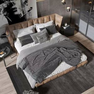 GEDO Custom Modern Queen King Full-Size <span class=keywords><strong>letto</strong></span> imbottito <span class=keywords><strong>in</strong></span> <span class=keywords><strong>legno</strong></span> con cassetti portaoggetti e testiera nella fondina - Product Image 1