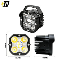 Phare de moto à lentille LED cinq puces 6000K haute puissance, phare tout-terrain, feux de jour, accessoire de mise à niveau après-vente