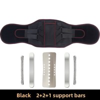 Ceinture de soutien lombaire respirante en maille géométrique en polyester pour haltérophilie et basketball avec fermeture auto-agrippante