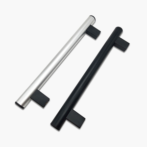 LS415 Cabinet Pulls Black / Sliver Square T Bar Kitchen Bathroom Cupboard <strong>Chest</strong> <strong>Drawer</strong> <strong>Handles</strong> and Heavy Duty CNC Machine Knobs - Product Image 2