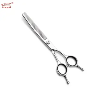 IC-6545TC Top quality 6.5 Inch pet dogs grooming scissors curved thinning hair scissors for sale japanese grooming shears