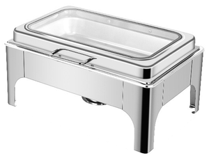 ชุดอุ่นอาหารหรูหรา รุ่น 2025 ขนาด 9 ลิตร สีทอง พร้อมถาดแบ่งอาหาร ชุดอุ่นอาหารสำหรับจัดเลี้ยง งานแต่งงาน บุฟเฟ่ต์ วัสดุสแตนเลส ใช้เชื้อเพลิง เหมาะสำหรับโรงแรม - Product Image 3