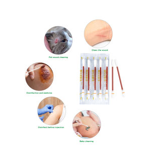 Kualitas Terbaik Desain kotak kustom Lodohpor <span class=keywords><strong>Swabstick</strong></span> kapas pembersih desinfeksi Povidon kapas Iodine Buds - Product Image 3