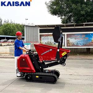 Mini tombereau sur chenilles de 0,6 tonne pour chantier de construction, exploitation agricole et manutention de matériaux de jardin - Product Image 5