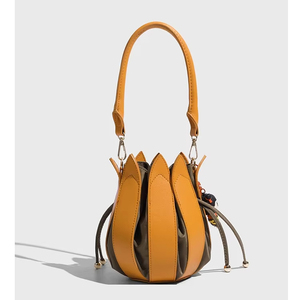 Personalizzabile borsa Tote a secchiello Jiang <span class=keywords><strong>Yan</strong></span> tulipano a forma di fiore fatto a mano diagonale croce impermeabile in poliestere nuovo creativo - Product Image 1