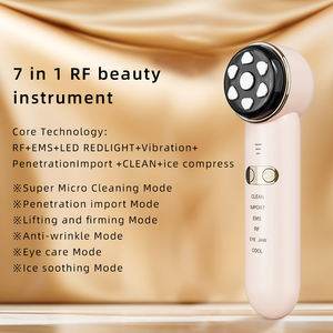 RF-Schönheits-LED Vibrierendes Anti-Aging Gesichtsmassagegerät Hautstraffung Gesichtsfalten USB EMS Ionen V-Form Gerät Eiskühlung Kompresse - Product Image 5