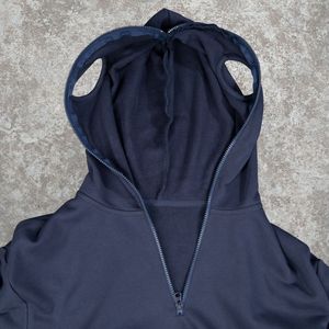 เสื้อมีฮู้ดผ้าคอตตอนพิมพ์ลายกราฟิกมีซิปรูดซิปรูดแบบรูดซิปรูดแบบรูดได้แบบดูไม่เครียด - Product Image 3