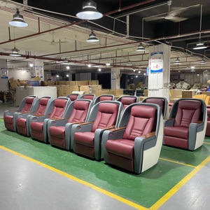 Fauteuils de cinéma inclinables VIP uniques en cuir pour salle de divertissement, mobilier intelligent pour la maison, inclinables type avion Worldlet - Product Image 5