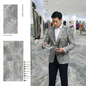 Alecia Verde Green Marble Look Porcelain Tiles 600x1200mm High Gloss Finish for Premium Interior Projects - Product Image 6