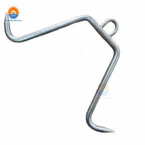 Gancho Industrial para Colgar Carcasas de Cerdo con Tope de Horquilla para Línea de Sacrificio de Cerdos, Gancho de Suspensión para Planta Procesadora de Carne - Product Image 4