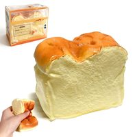 Jouet Squishy en forme de pain à presser, à remontée lente, anti-stress type dumpling |   Jouet anti-stress en forme de pain pour le bureau ou comme cadeau de fête