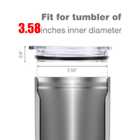 Gobelet de 30 oz sans BPA avec couvercle à poussoir et couvercle coulissant anti-fuite, compatible avec les pailles