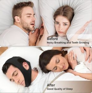 YOUK Sangle de dispositif d'arrêt de ronflement à usage spécial Mentonnière avec sac de dislocation Conception triangulaire pour un sommeil confortable - Product Image 6