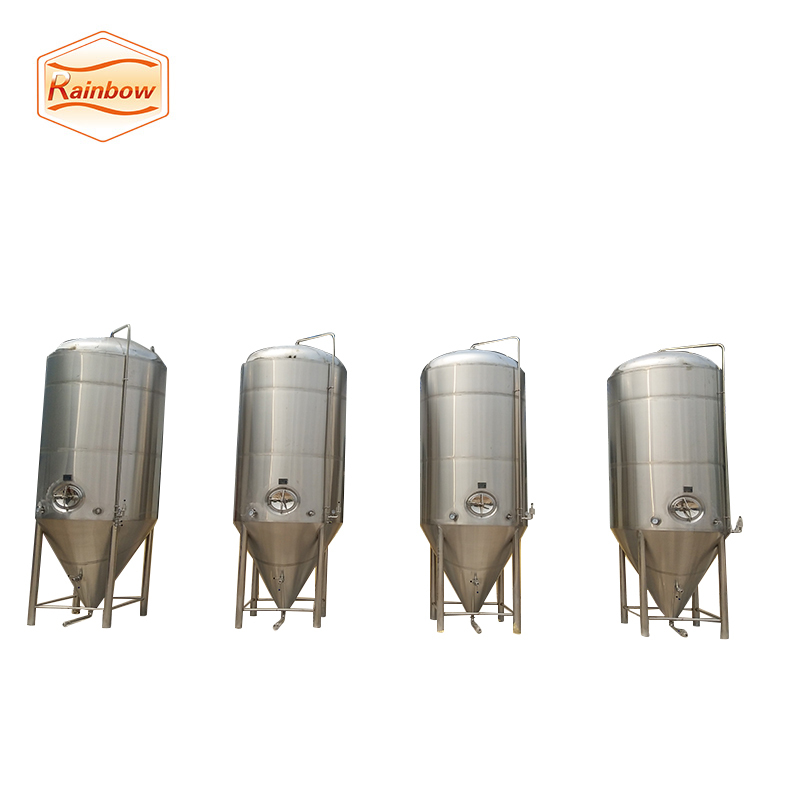 Cuve de fermentation de bière en acier inoxydable de contrôle PID/PLC plat de Fossette veste De Refroidissement